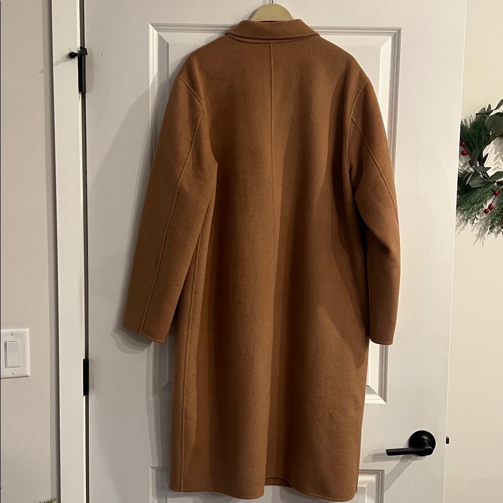 Lands’ End Wool Blend Overcoat - Camel - Size - Large - Picture 3 of 16